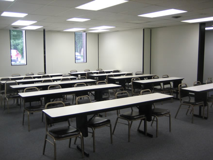 Meeting Room with Tables and Chairs